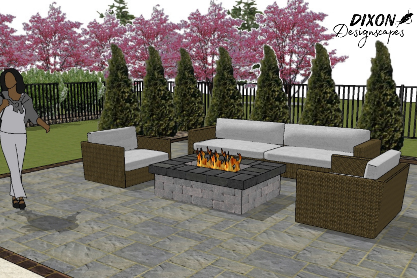 240K BTU Gas Fire Pit Design