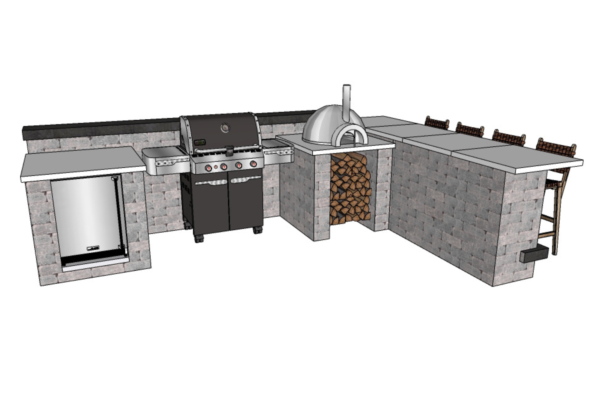 Carson Grill Station Design – Dixon Designscapes