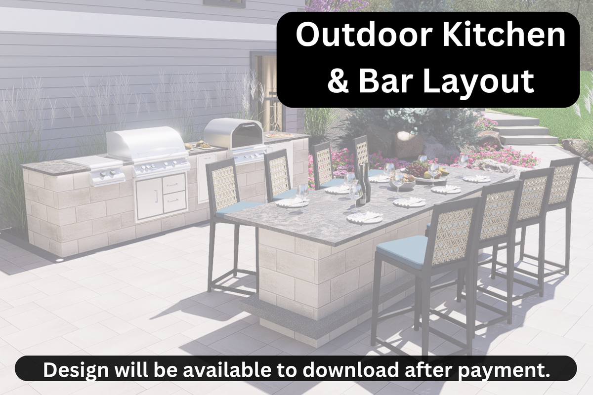 Allen Outdoor Kitchen and Bar Layout