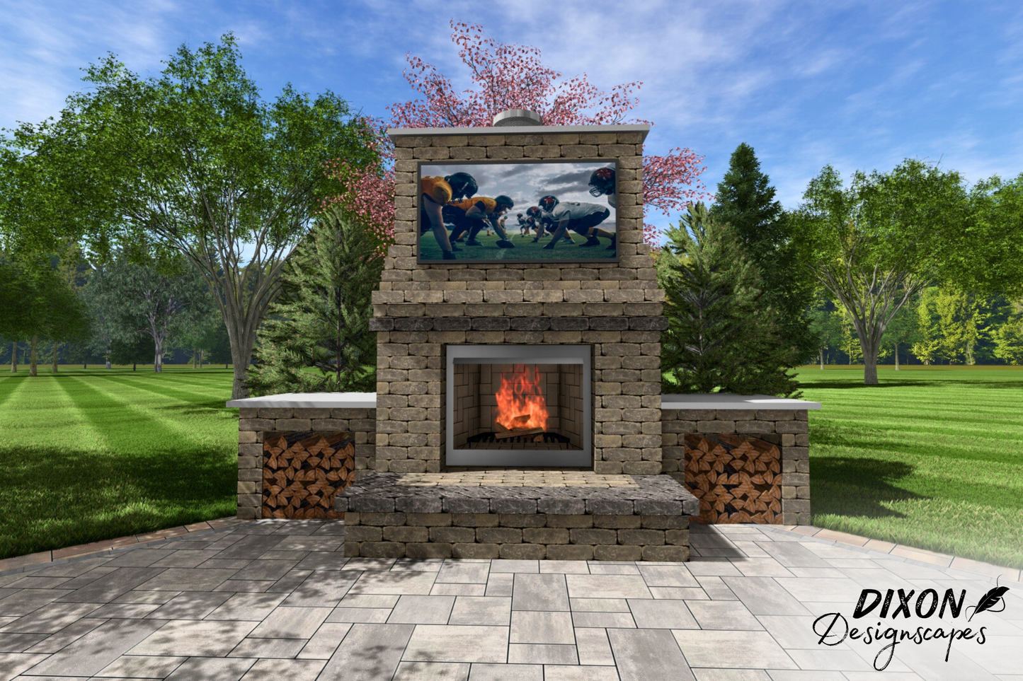 Ryder Wood Burning Fireplace Design