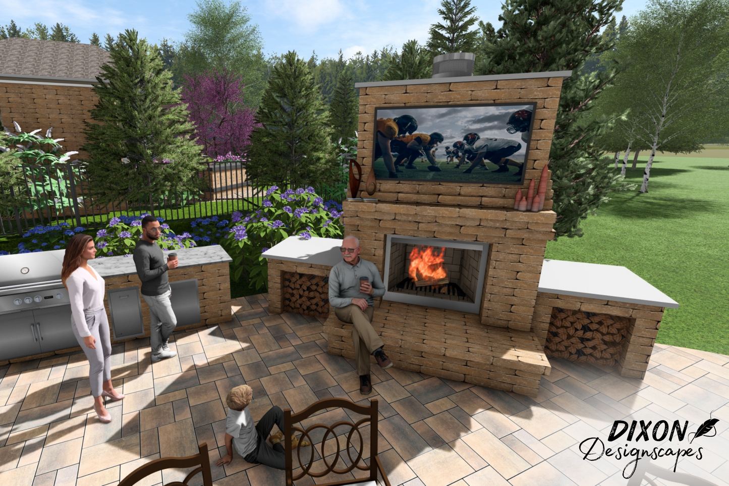 Ryder Wood Burning Fireplace Design