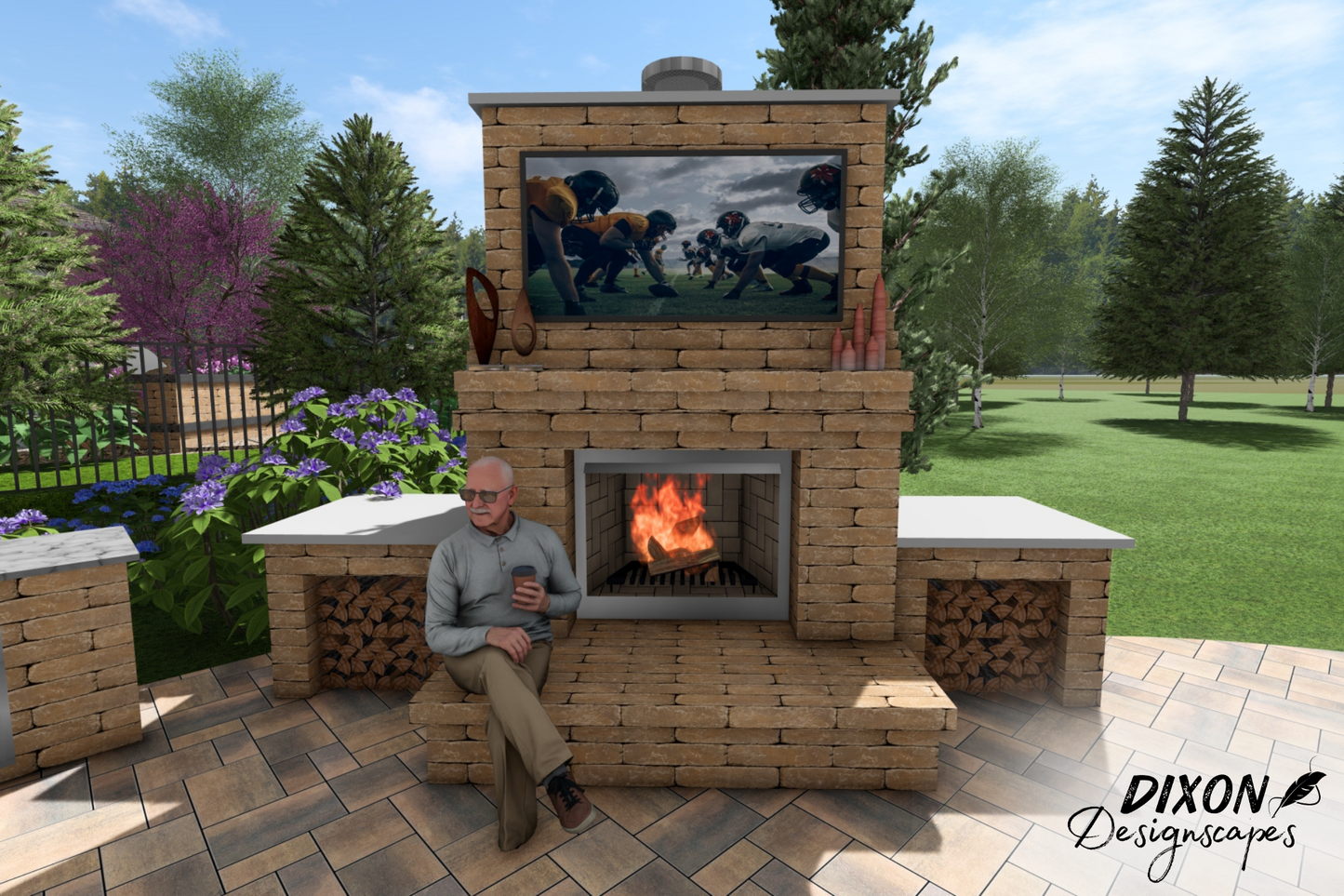 Ryder Wood Burning Fireplace Design