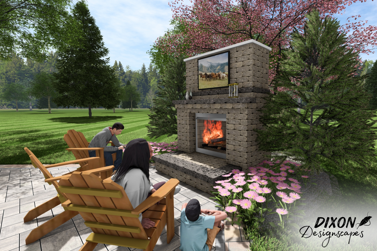 Sage Gas Fireplace Design