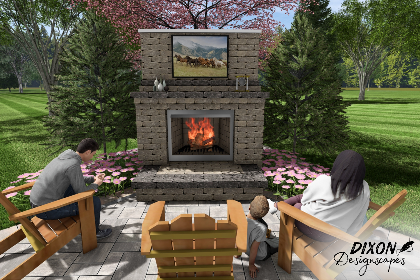 Sage Gas Fireplace Design