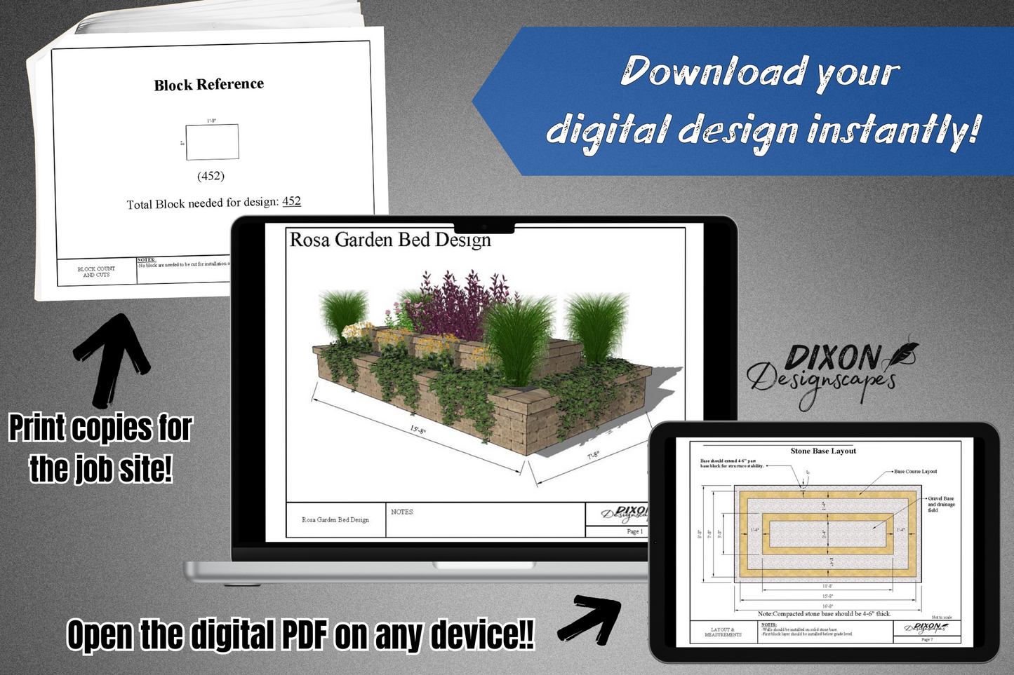 Rosa Garden Bed Design