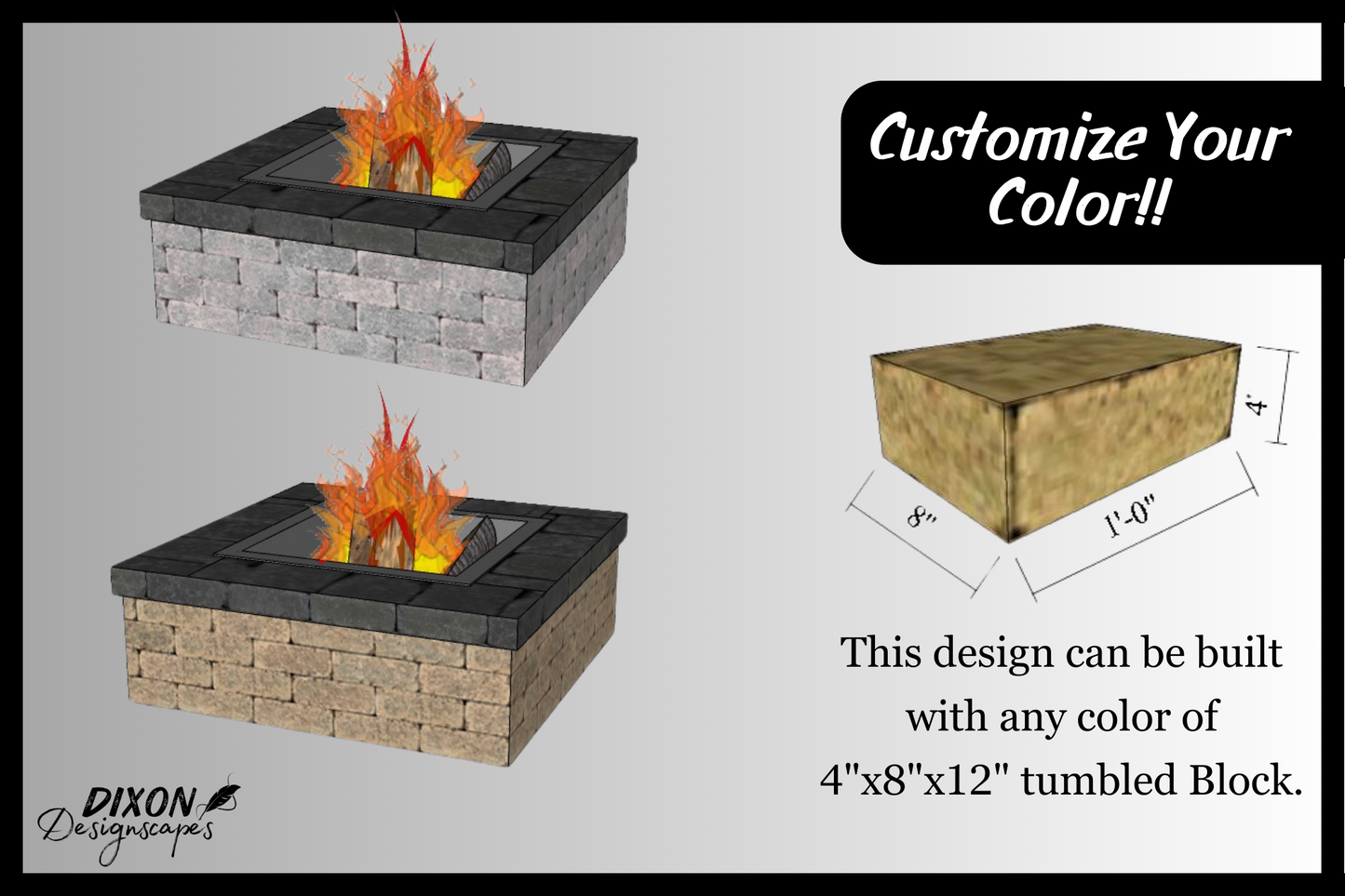 36" Wood Burning Fire Pit Design