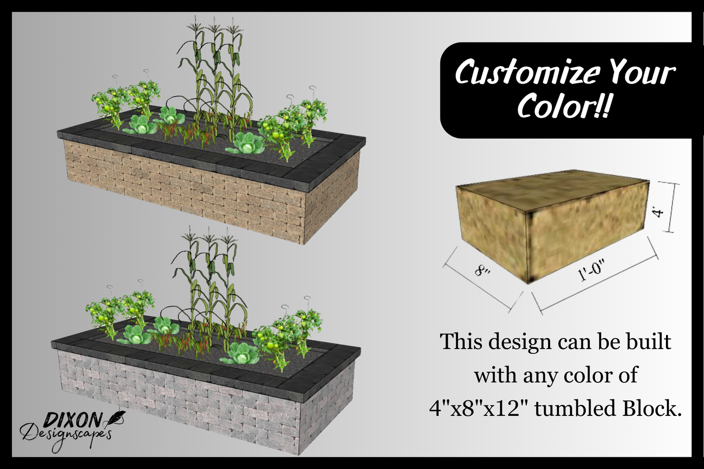 Raised Garden Bed Design