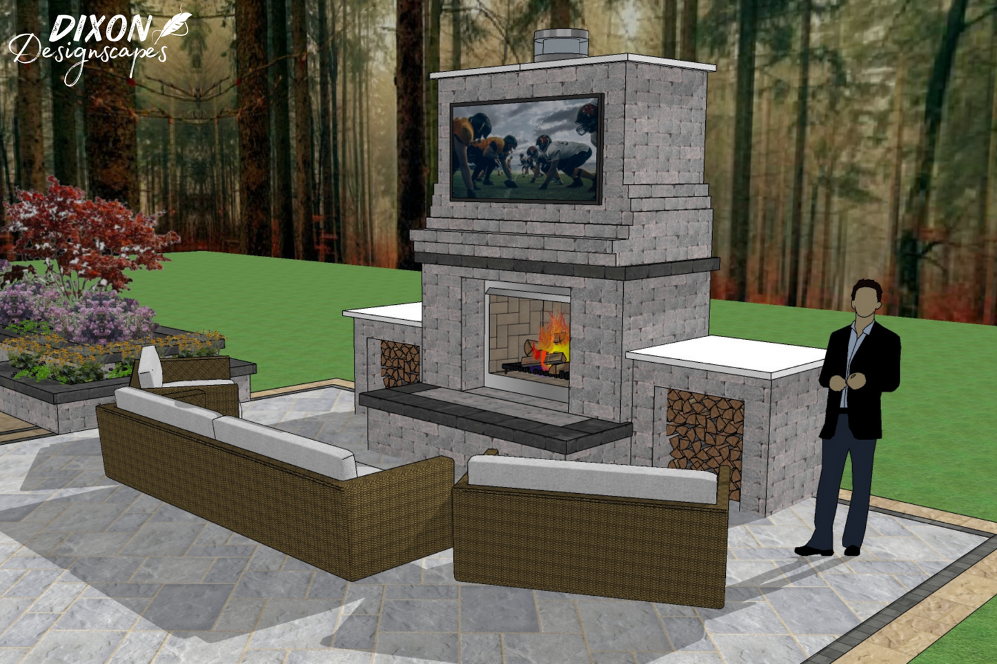 Ryder Wood Burning Fireplace Design