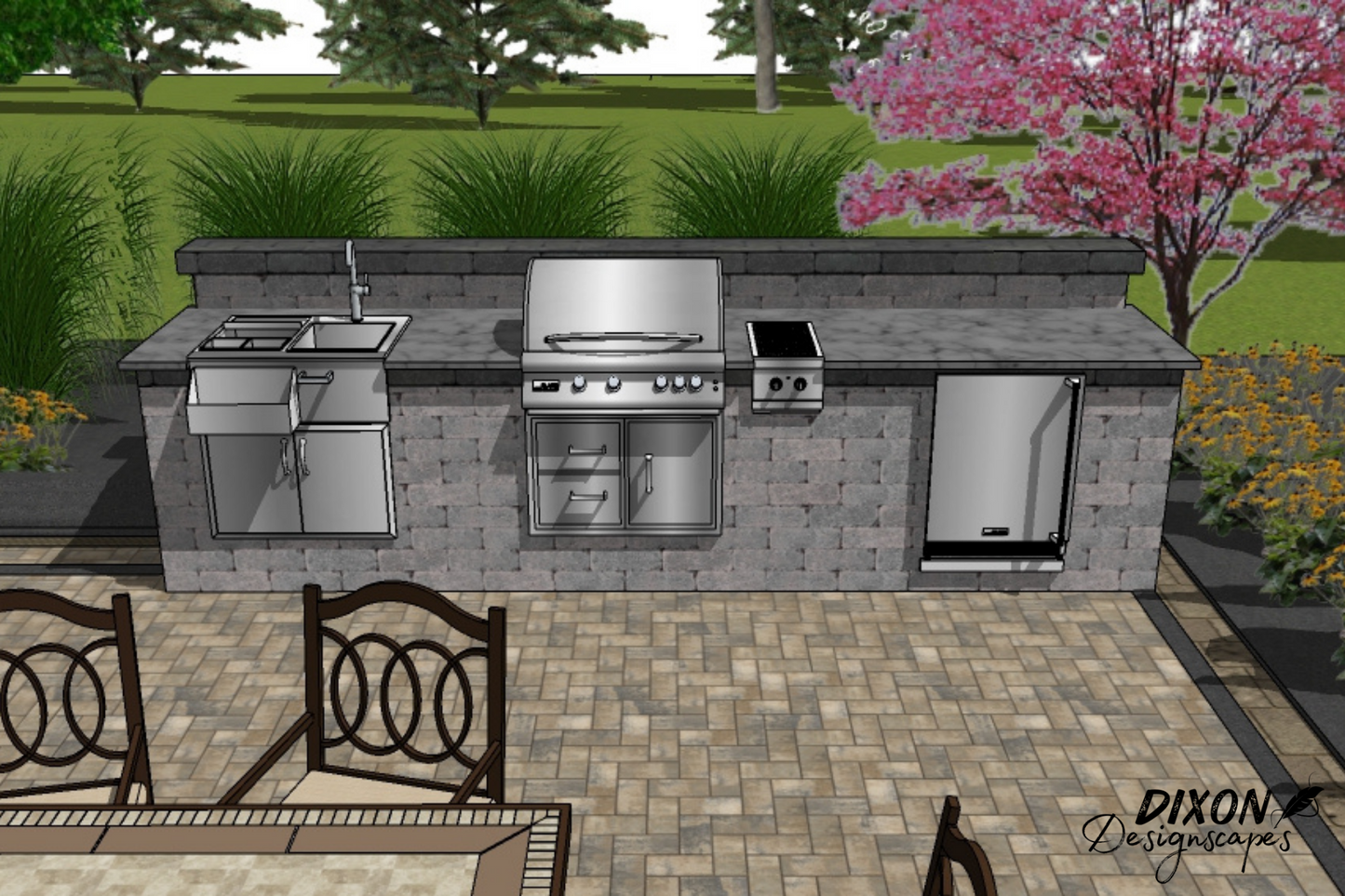 Cane Outdoor Kitchen Design