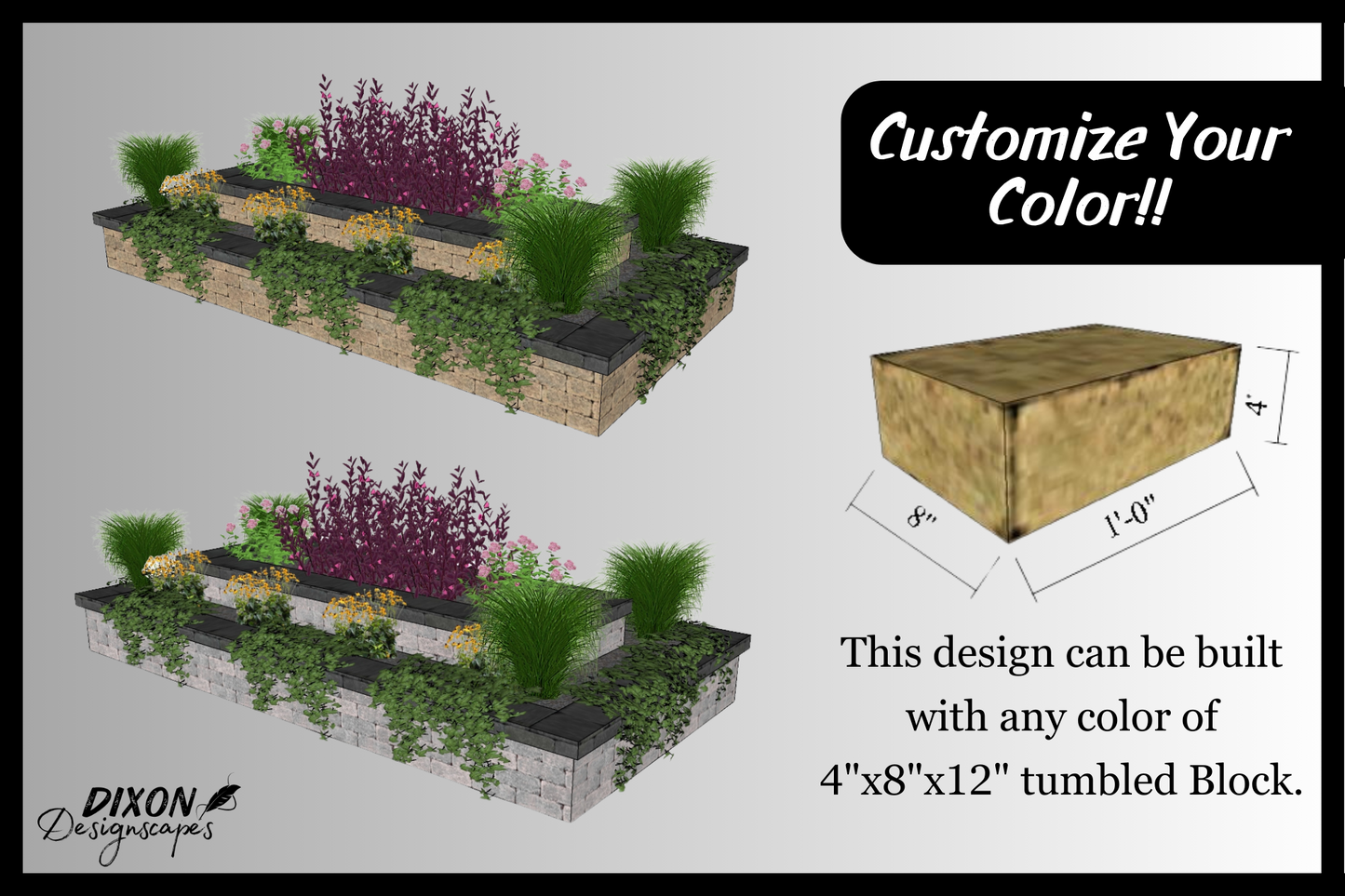 Rosa Garden Bed Design