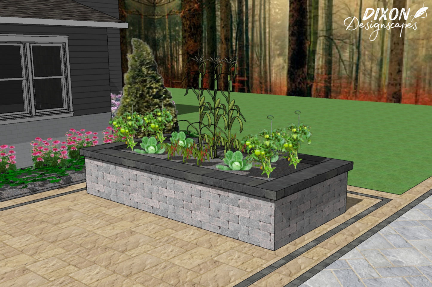 Raised Garden Bed Design