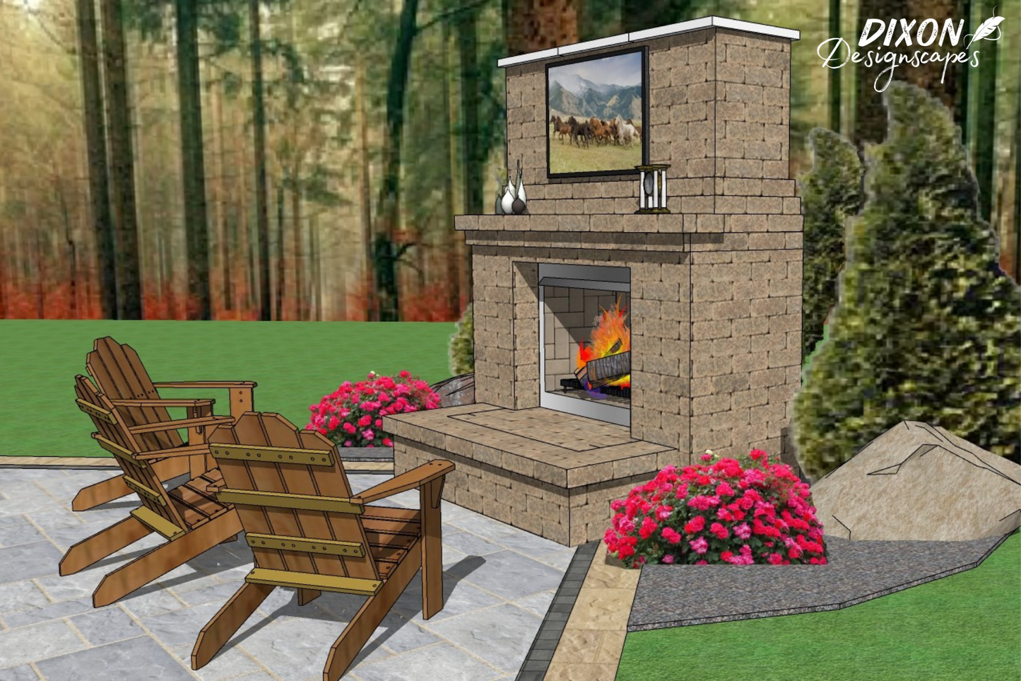 Sage Gas Fireplace Design