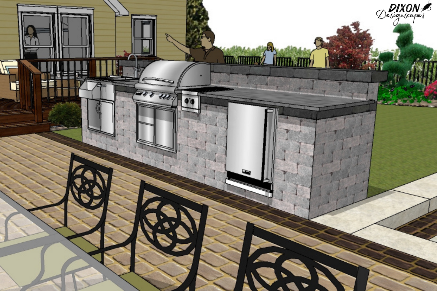 Cane Outdoor Kitchen Design