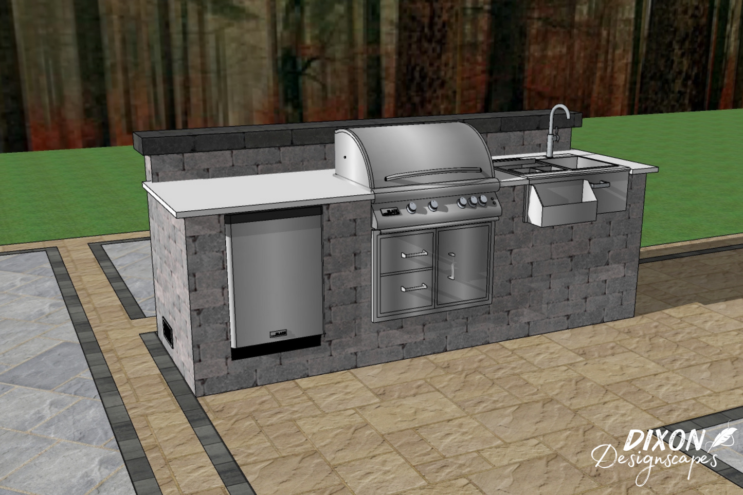 Brooks Outdoor Kitchen Design