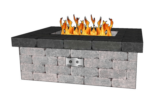 240K BTU Gas Fire Pit Design