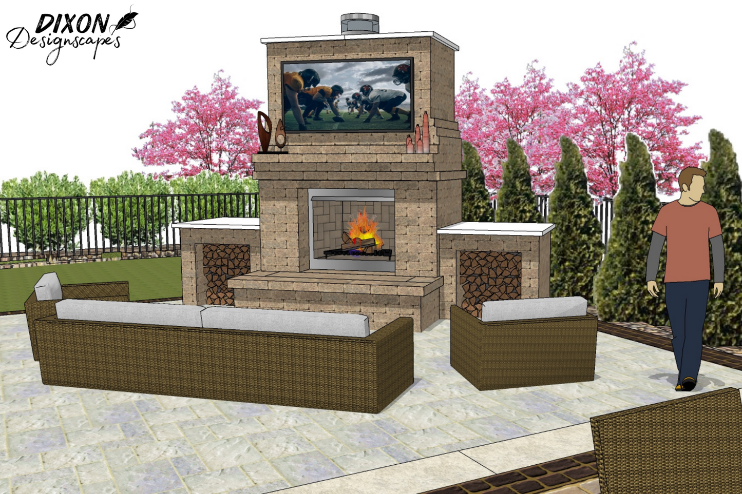 Ryder Wood Burning Fireplace Design