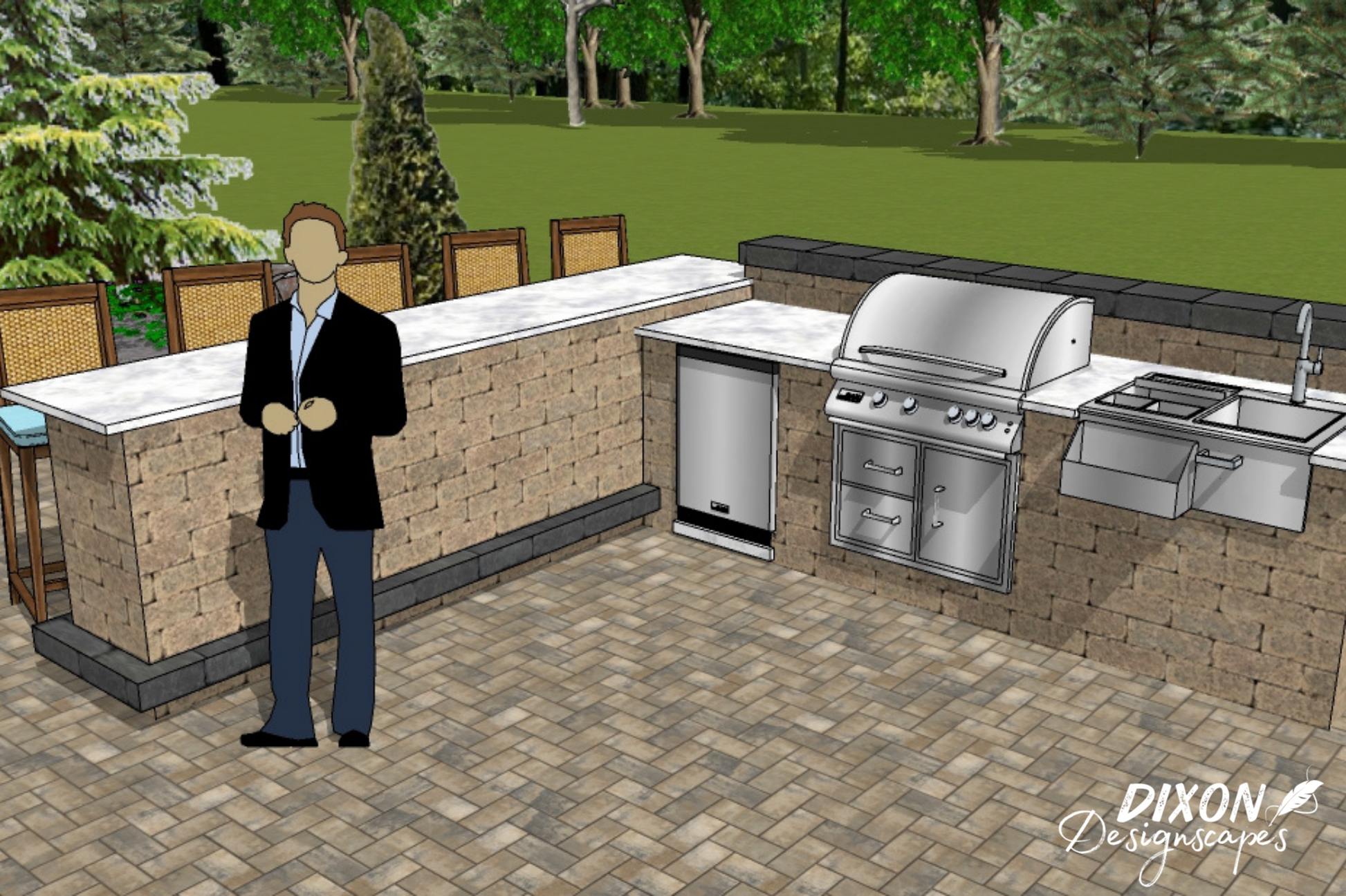 Kitchen Layout U Shaped Outdoor Kitchen With Bar U Shaped Outdoor