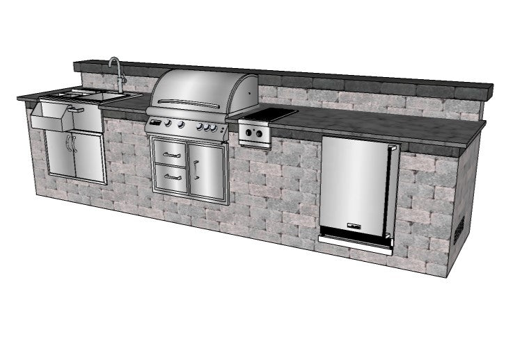 Cane Outdoor Kitchen Design