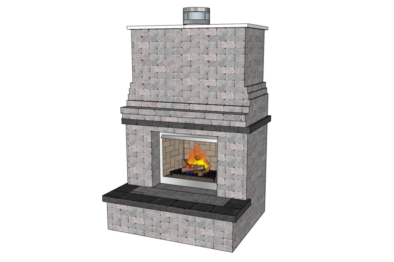 Wolf Wood Burning Fireplace Design